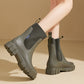 🔥👢Wasserdichte, rutschfeste Stiefel mit dicker Sohle und halbhoher Wadenlänge