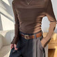 🔥👚Mesh-Top mit Stehkragen für Damen