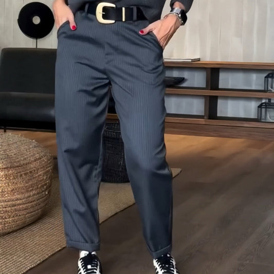 🔥👖Winter-Schnäppchen-All-Match-Anzughose für Damen mit hoher Taille und gerader Passform
