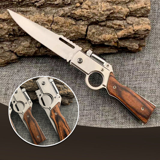 🔥🗡️【Taktisches Klappmesser】Premium Edelstahl (VG-10)Mit Glasbrecher & Seatbelt Cutter | Outdoor & EDC