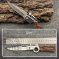 🔥🗡️【Taktisches Klappmesser】Premium Edelstahl (VG-10)Mit Glasbrecher & Seatbelt Cutter | Outdoor & EDC