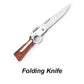 🔥🗡️【Taktisches Klappmesser】Premium Edelstahl (VG-10)Mit Glasbrecher & Seatbelt Cutter | Outdoor & EDC