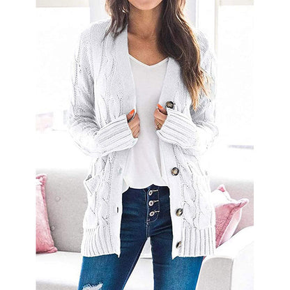 🔥👚Zeitlich begrenzte Aktion für mittellangen Strickpullover für Damen im Herbst und Winter