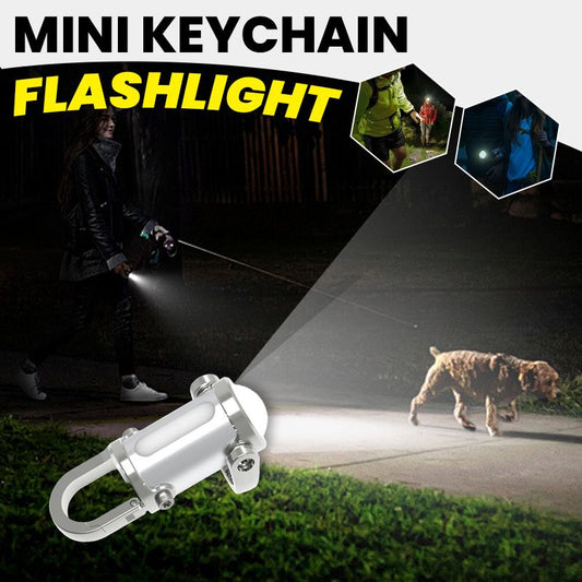 🔥⚡1200LM Superhelle Mini-Schlüsselanhänger-Taschenlampe, wasserdicht