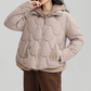 🔥🧥Kurze Warme Winterjacke für Damen – Steppjacke mit Kapuze und Taschen
