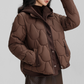🔥🧥Kurze Warme Winterjacke für Damen – Steppjacke mit Kapuze und Taschen