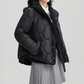 🔥🧥Kurze Warme Winterjacke für Damen – Steppjacke mit Kapuze und Taschen