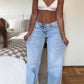 🔥👖Vintage-Jeans mit hoher Taille und geradem Bein für Damen