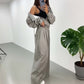 🔥👚👖Damen lässiges 2-teiliges Set mit Reißverschluss