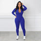 🔥🩱Einfarbiger nahtloser Jumpsuit mit halbem Reißverschluss