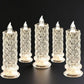 🔥✨ Romantische Atmosphäre und schönes Aussehen, Set mit 4 LED-Kristallkerzenhaltern