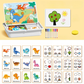 🔥✨Feiertagsangebote – Geeignet als Weihnachtsgeschenk für Kinder, förderlich für die Entwicklung der Intelligenz des magnetischen Kleiderpuzzles